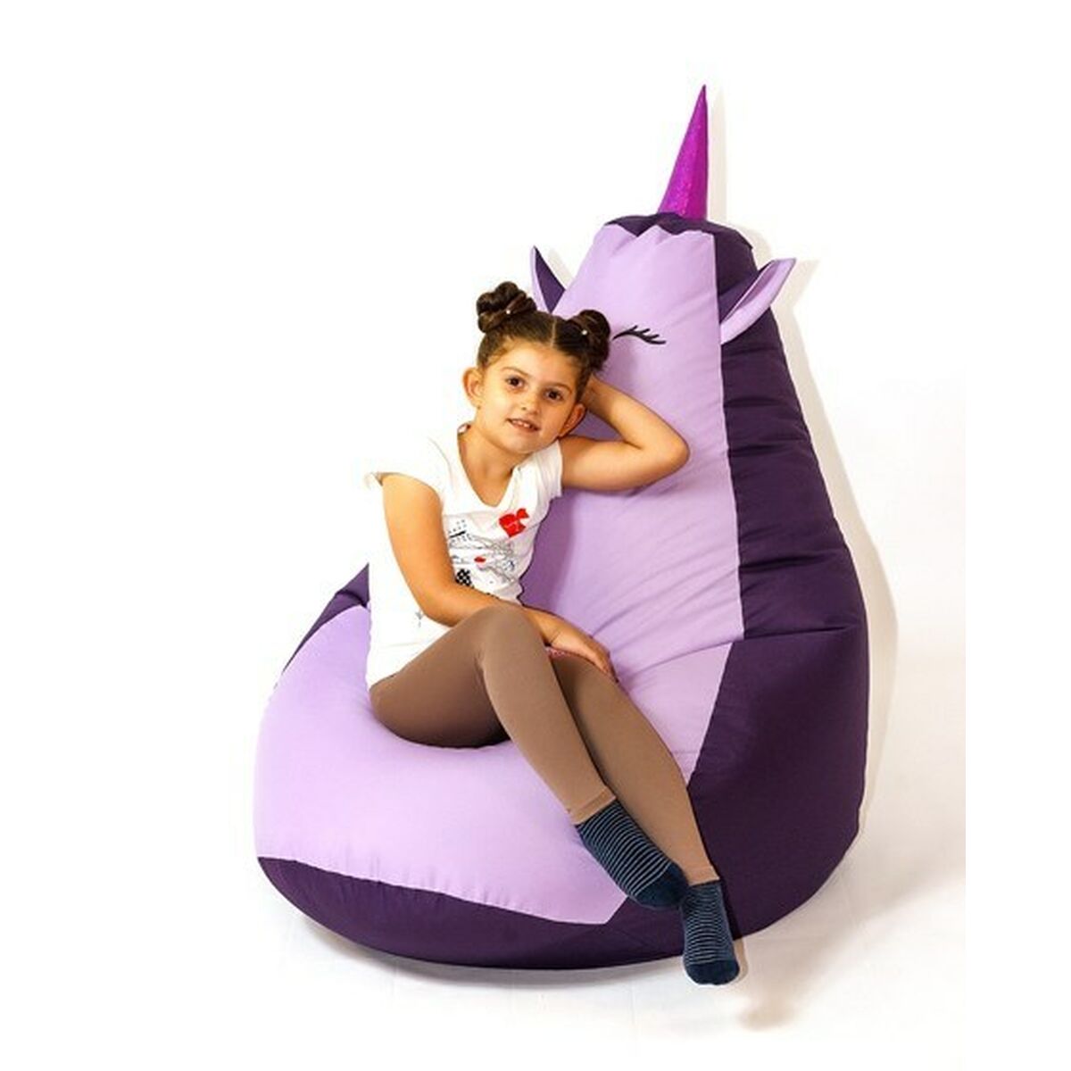 Pufs GO GIFT Violets Oxford 105 x 80 cm